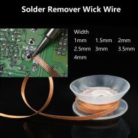 1มม. 1.5มม. 2มม. 2.5มม. 3มม. 3.5มม. 4มม. กว้าง1.5ม. ความยาว Desoldering Braid เชื่อม Solder Remover Wick ลวดตะกั่วสายไฟ Flux BGA Repair เครื่องมือ