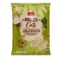 Coles Rolled Oats โคลส์ ข้าวโอ๊ต ชนิดรีด 900g.