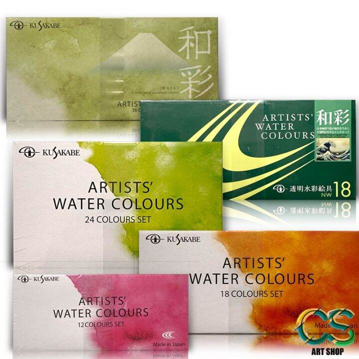 Japan Kusakabe Watercolor Paint Set Artist acuarela 5ml 12/18/24/36/54