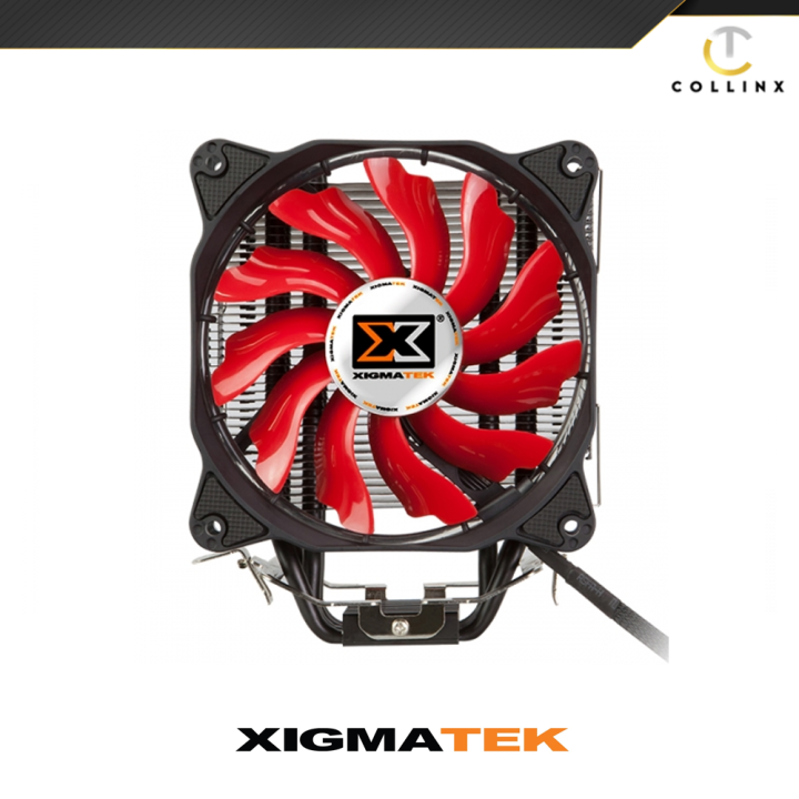 Xigmatek TYR Red CPU Cooler SD1264B Tower Heatsink AMD and Intel PC