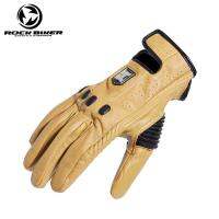 【❤】 ABONDON mall ROCK BIKER Unisex Airsoftsports Tactical Motorcycle S Men Full Finger Black Yellow Guantes Moto Motocross