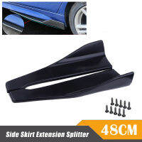 48cm Universal Car Wide Body Side Skirts Splitters Kit Modified Parts Sideskirts Rocker Winglet Bumper Car Accessories