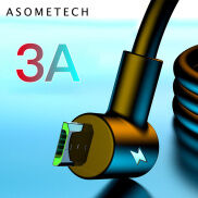 3A Quick Charge USB Cable 90 Degrees Micro USB Cable Fast Charging Data