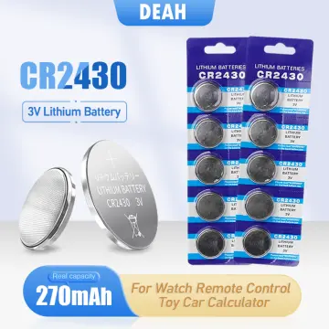 100 pack of MURATA CR2430 Lithium coin Battery 3V ECR2430, cr 2430 batteries