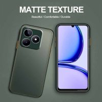 เคสสำหรับ Realme C53 C 53 Matte PC นิ่ม TPU เคสเคสกันกระแทกมือถือขอบป้องกันกล้องหล่นฝาหลังเคสโทรศัพท์