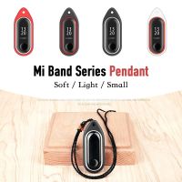 เปลี่ยนซิลิโคน เคส สําหรับ Xiaomi Mi Band 6 Band6 5 4 3 NFC Strap Smart Watch จี้ Lanyard อุปกรณ์ป้องกัน