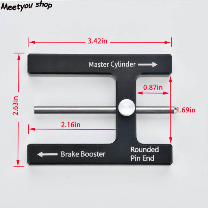 อุปกรณ์ปรับเบรกกระบอกสูบหลักแท่นวัดความยาวแบบกดที่น่าประหลาดใจสำหรับปรับระยะเบรกของแป้นเบรกได้