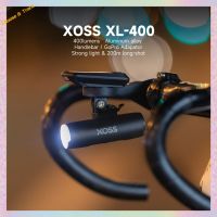 XOSS XL 400ไฟหน้าจักรยานไฟฉาย400ลูเมนสำหรับยูเอสบีกันน้ำชาร์จใหม่ได้ขี่กลางคืน MTB จักรยานเสือหมอบ