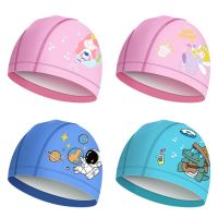 Cartoon Swim Cap PU Fabric Swimming Cap for Toddler Children Youth  Waterproof Bathing Caps Swim Hat for Long Short Hair Swim Caps