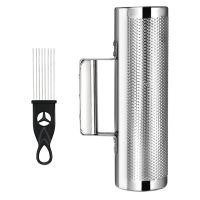 Musical Instrument Stainless Steel 30.48x10.16cm Percussion Instrument Replacement Accessories with Scraper Metal Shaker Cup Instrument