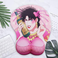 Sovawin JOJO สร้างสรรค์การ์ตูนอะนิเมะ3D แผ่นรองเมาส์เซ็กซี่หน้าอกเจลซิลิโคน M Ousepad กับส่วนที่เหลือข้อมือสนับสนุนนุ่มเต้านมเสื่อสำหรับ PC