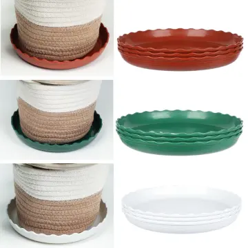 Flower Pot Round Drip Trays Plastic Tray Saucers Indoor Outdoor Plant Saucer