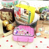 1pcs Vintage Mini Suitcase Shape Candy Box Birthday Party Wedding Favor Storage Box Organizer Storage Boxes