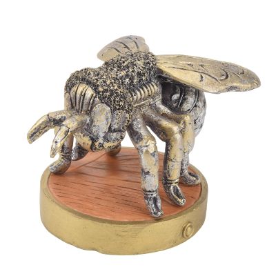 Metal Bee Sculpture Decorative, Simulation Bee Ornament, Queen Bee Sculpture, Interior Decoration, 3D Resin Bee