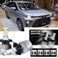 หลอดไฟ LED XI สำหรับ TOYOTA AVANZA 2008 2009 2010 2011 (ไฟฉายคาดศีรษะ) หลอดไฟไฟหน้าอัตโนมัติรถยนต์ S2ไฟหน้า6000K แสงสีขาว