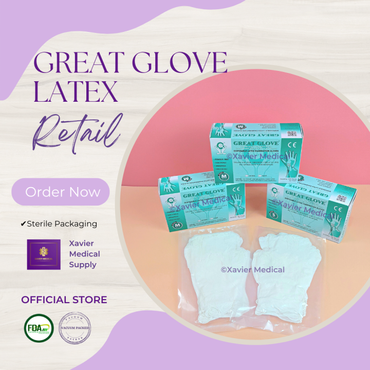 GREAT GLOVE Latex Gloves Retail (Sold per Box) Lazada PH