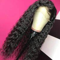 【jw】❒✸▧  wave Wigs 13X4X1 T Part Synthetic Wig Pre Plucked with Baby Hair Straight Wavy Kinky Curly