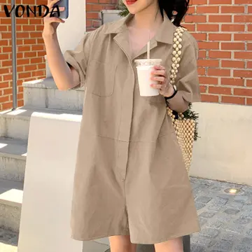 VONDA Summer Elegant Casual Pant Sets Women Long Sleeve Irregular