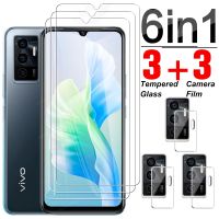 [CNIU digital accessories] 6in1กระจกนิรภัยสำหรับ Vivo V23 5G เลนส์กล้องป้องกันหน้าจอ Vivo S10e V23e 4G V 23 23e S 10e ฝาครอบโทรศัพท์มือถือฟิล์ม