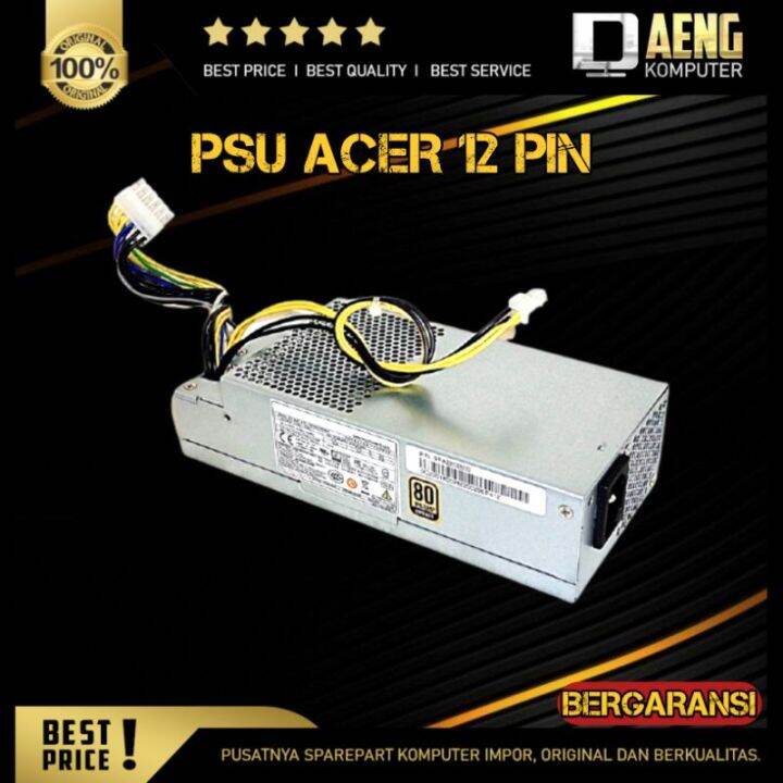 PSU Power Supply Power suplay Pc Acer Mini 12 Pin 80 Plus Bronze