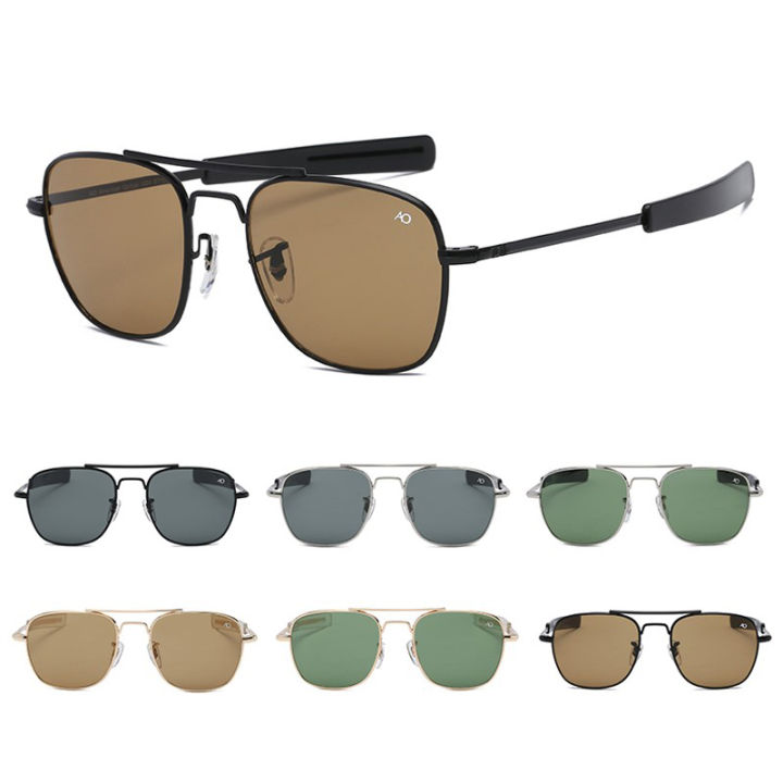 Aviation Ao Sunglasses Men Luxury Brand Designer Sun Glasses For Male American Army Military