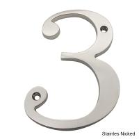 【LZ】﹍◕☊  101mm Satin Nickel House Number Door Sign Big Huisnumer Outdoor Address Modern home Apartment Signs Metal Zinc Alloy 4