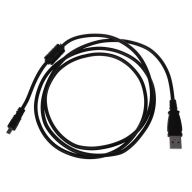 Black USB 2.0 A to 8-Pin Mini B Cable w Ferrite - 1.5M 59 Inches for Nikon CoolPix P90 thumbnail