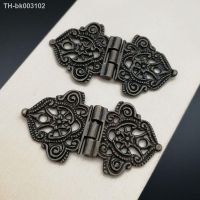 ❦ 2x Antique Bronze Mini Lace Hinge Small Decorative Jewelry Wooden Box Cabinet Door Butt Hinges with Nails Furniture Accessories