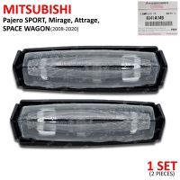 iBarod ไฟส่องป้ายทะเบียน พร้อมหลอดไฟ 2ชิ้น สีใส สำหรับ Mitsubishi Pajero SPORT 08-20,Mirage,Attrage,SPACE WAGON ปี 2008-2020