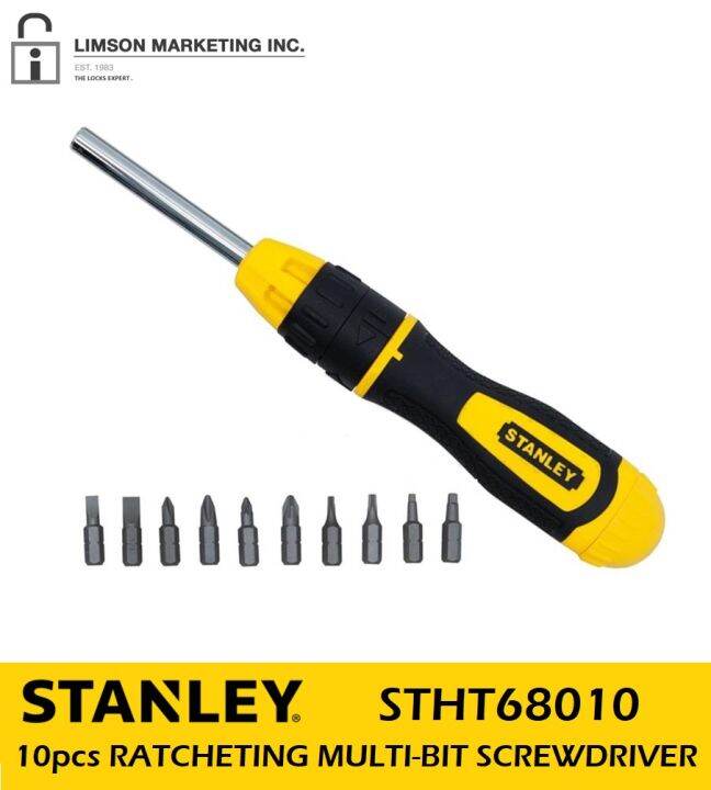 STANLEY STHT68010 10PCS MULTIBIT RATCHETING SCREWDRIVER with Lazada PH