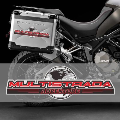 Trunk Emblem For Ducati MULTISTRADA 950 1200 1260 S V4 Stickers Decal Tank Pad Protector Panniers Luggage Aluminium Cases