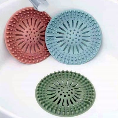 1-Pack Bathtub and Kitchen Shower Drains Hair Filter Floor Drain Cover Durable SiliconeEasy to Install and Clean
