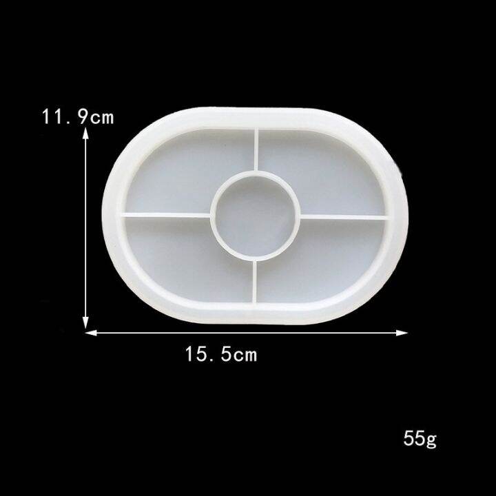 ถาดแม่พิมพ์ซิลิโคนซีเมนต์ทรงรีถาดรองปลาสเตอร์คอนกรีตแบบทำมือถาดเครื่องปั้นดินเผาอุปกรณ์ทำคุ้กกี้เค้กขนมปังงานฝีมือตกแต่งบ้าน