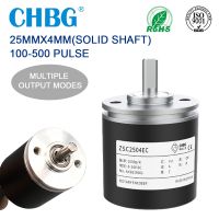 【YD】 CHBG 25mm Incremental Encoder 4mm Shaft 2 Phases 200 400 500 PPR 5-24VDC