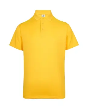 plain yellow polo shirt