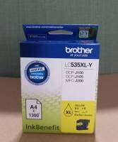 Brother LC-535XLY ของแท้ศูนย์+ของใหม่+คุณภาพ100% หมึกอิงค์เจ็ท สีเหลือง เครื่องปริ้นเตอร์อิงค์เจ็ท Brother รุ่น DCP-J100/105, MFC-J200