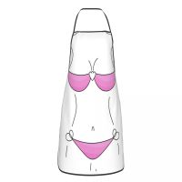 Custom Bib Sexy Beach Bikini Body Aprons for Women Unisex Adult Chef Kitchen Cooking Muscle Men Tablier Cuisine Baking