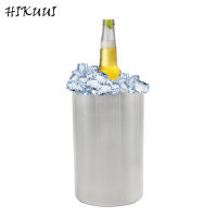 2L Ice Buckets Kitchen Tools Barware Straight Ice Buckets Stainless Steel Ultra Thick Wine Champagne Cooling Barrel