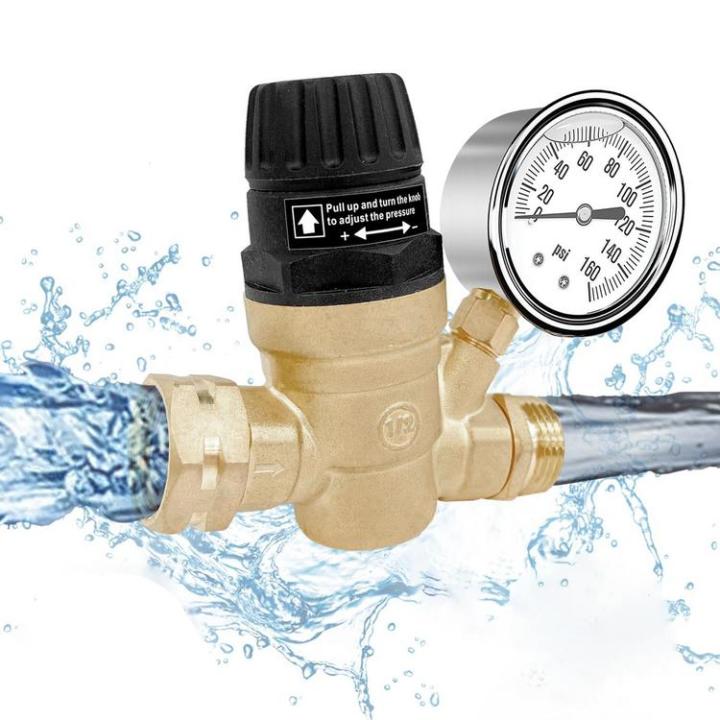 brass-water-pressure-regulator-rv-handle-adjustable-water-pressure-reducer-safe-and-healthy-water-pressure-regulation-tool-for-rv-camper-and-travel-trailer-premium