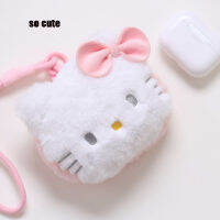 Sanrio Kawaii อะนิเมะ H Ello K Itty หูฟังตุ๊กตากระเป๋าน่ารักการ์ตูนซิปมินิหูฟังกระเป๋า Girly หัวใจน่ารักของเล่นสำหรับสาวๆ