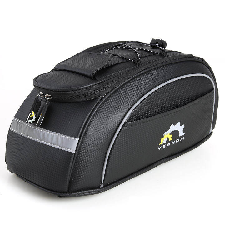 Carbon Fiber Large Waterproof MTB Bicycle Reflective Rear Rack Pannier ...