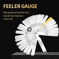 [QQL Hardware Tools]32ใบมีดความหนาเมตริก Gage ชุด Tappet Valve Feeler Gauges เมตริกทองเหลืองช่วงการวัด0.04มม. 0.88มม. เครื่องมือวัด