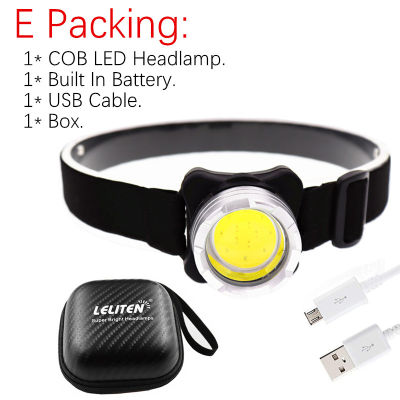 HeadLight Drop Shipping USB Headlamp Mini Portable Headlight Torch Head Lamp Flashlight Have Red White LED Headlamp