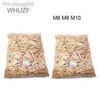 WHUZF M6/M8/M10xL mm Wooden Dowel Cabinet Drawer Round Fluted Wood Craft Dowel Pins Rods Set Furniture Fitting Wooden Dowel Pins