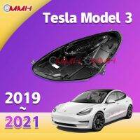 Tesla ไฟหน้ารถเทสลารุ่น3 model 3 2019-2021 ไฟหน้า เลนส์ไฟหน้า ไฟหน้าหลังเปลือก  ฐานไฟหน้า Headlamp Rear Shell headlamp housing  Back Cover Bottom Shell Base Plastic Shell