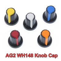 10PCS/lot WH148 potentiometer knob cap(copper core) 15X17mm 6mm Shaft Hole AG2 Yellow Orange Blue White Red