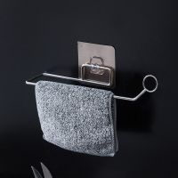 2PCS Paper Holder Free Punch Bathroom Toilet Tissue Holder Hanging Holders Roll Towel Rack Stand Kitchen Storage Organization Bathroom Counter Storage