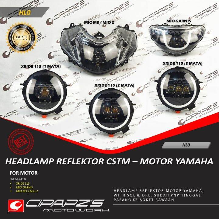 LAMPU HEADLAMP REFLEKTOR MODEL CSTM / LAMPU REFLEKTOR MOTOR CSTM