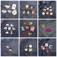 【YF】☄◙■  Anime Collection Enamel Pin Custom Juvenile Manga Set Brooches Lapel Badge JOJO Demon Slayer Satan Tanjirou Cartoon Jewelry