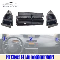 HOT LOZKLHWKLGHWH 576[HOT W] สำหรับ Citroen C4 I 2004 05 14 Air Conditioner Outlet แผงด้านหน้า Grille AC Air Outlet ปรับลูกบิดคอนโซลกลาง Dashboard